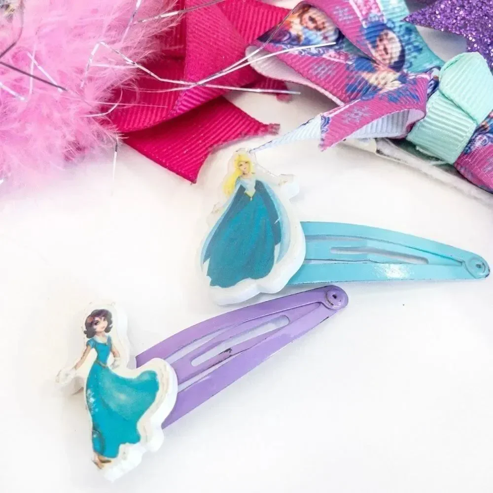 Disney Frozen Princess Barrettes Bundle